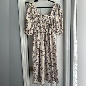Romantic midi floral dress
